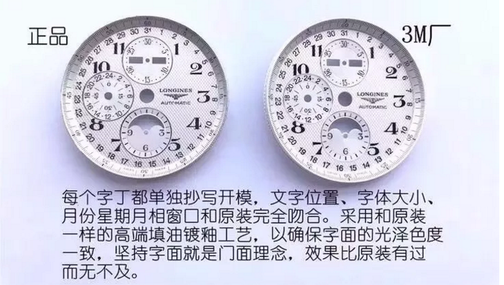 3M厂浪琴复刻表和GS厂浪琴八针月相对比哪个更好?