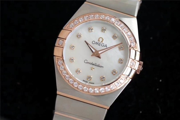 ZF厂欧米茄星座复刻表-24mm石英款曼哈顿女表对比正品