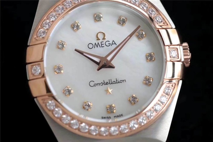 ZF厂欧米茄星座复刻表-24mm石英款曼哈顿女表对比正品