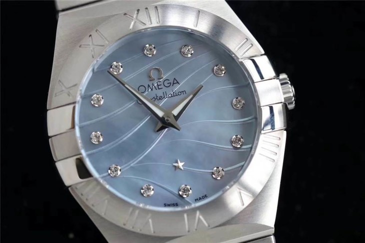 ZF厂欧米茄星座复刻表-24mm石英款曼哈顿女表对比正品