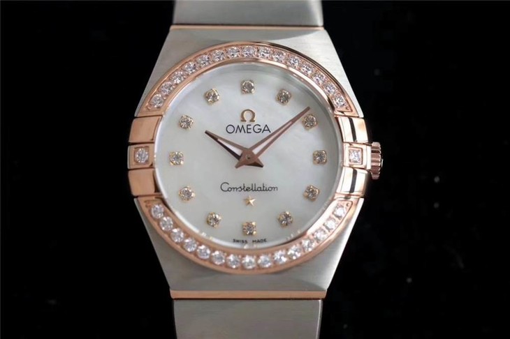 ZF厂欧米茄星座复刻表-24mm石英款曼哈顿女表对比正品