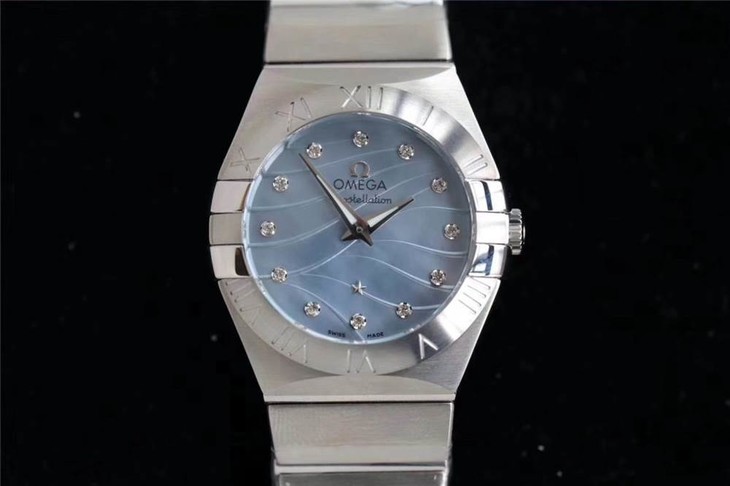 ZF厂欧米茄星座复刻表-24mm石英款曼哈顿女表对比正品