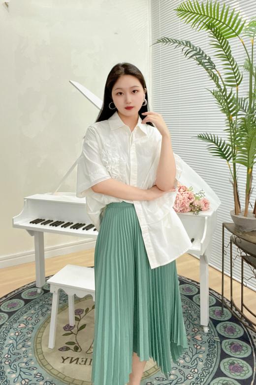 S1臣禾白色宽松衬衫K212054104 商品图3