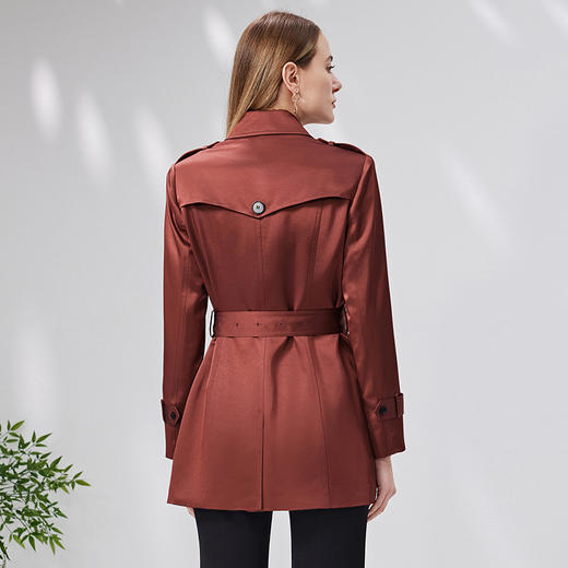 EITIE爱特爱秋季新款大气通勤百搭显瘦风衣外套女7104811 商品图4