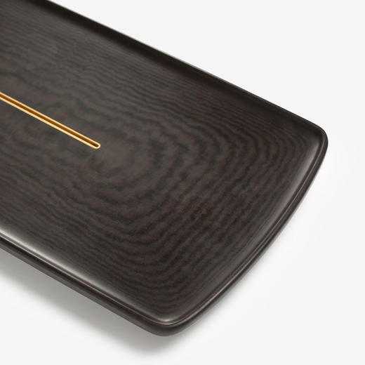 方舟/电木+黄铜 高端电木茶盘 轻奢现代整块家用简约排水泡茶茶海新中式茶具 商品图8