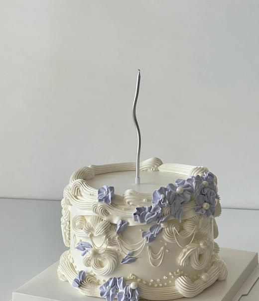 莫兰蒂蓝裱花蛋糕| 昔果 商品图1