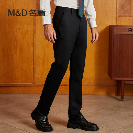 【弹力纤维】MD名盾休闲裤男秋季新款商务亲肤直筒弹力长裤12585 商品图3