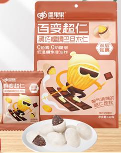 疆果果牌黑巧糯糯巴旦木仁120g/袋 商品图0