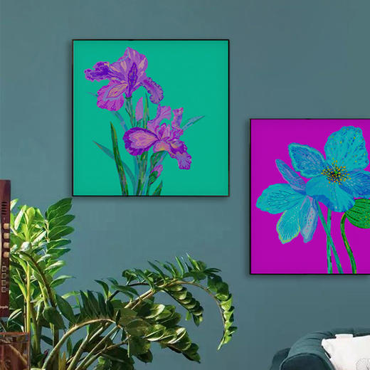 多喜爱高清数码布艺装饰画 现代艺术花卉挂画幻花系列cs 商品图2