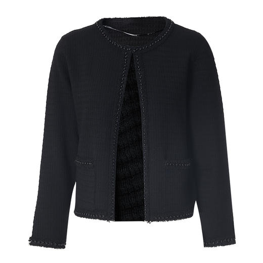 EITIE爱特爱秋季新款时尚通勤气质百搭短款针织开衫7101805 商品图5