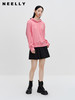 NEELLY纳俪商场同款粉色连帽卫衣秋季新款显瘦长袖休闲套头上衣女N23082J01110 商品缩略图1