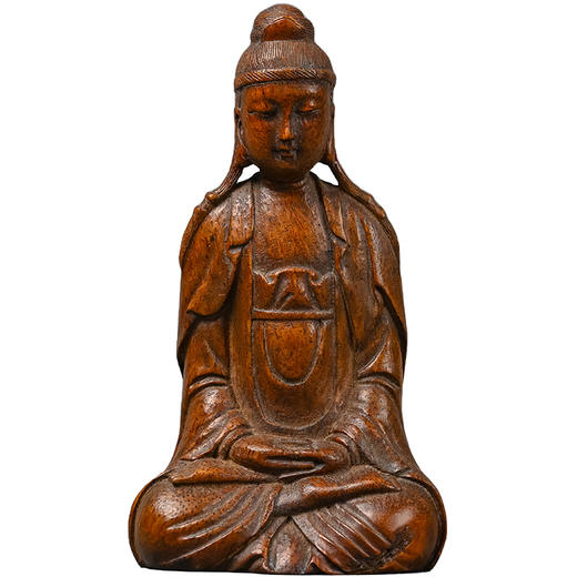 清 竹雕观音像 商品图5