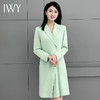IWY/绿色百褶连衣裙女气质播音艺考主持人正装西装裙高端223198Q1 商品缩略图4