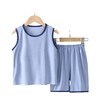 儿童背心套装薄款莫代尔家居男童无袖空调服宝宝冰丝睡衣夏季男孩 商品缩略图4
