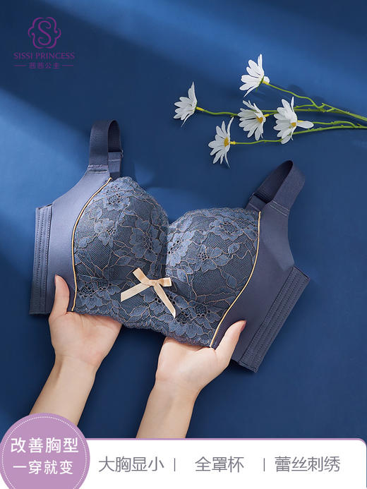 无钢托，大胸显小，收副乳秘密花园调整型文胸 商品图0