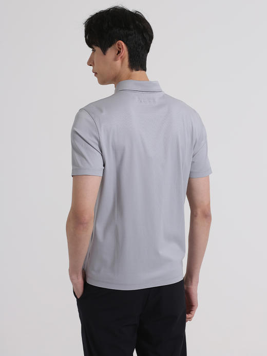 callisto浅灰色聚酯纤维混纺短袖T恤 SSTSS061C 商品图2