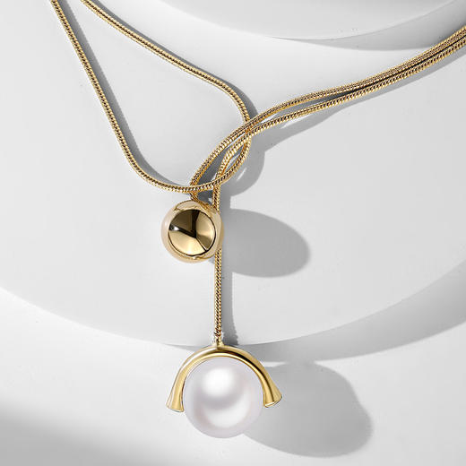 Retro Chic 意大利复古创意饰品  维多利亚圆月长链 商品图2