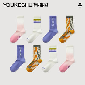 有棵树夏季透气ins风女士中筒袜3双装C-S4082