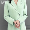 IWY/绿色百褶连衣裙女气质播音艺考主持人正装西装裙高端223198Q1 商品缩略图2