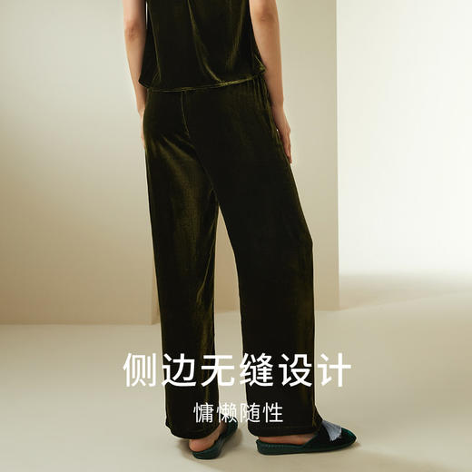 【桑蚕丝丝绒秋冬神裤】金三塔质感垂顺直筒无侧缝休闲长裤女士新品（限价款）  YSFDC901 商品图2