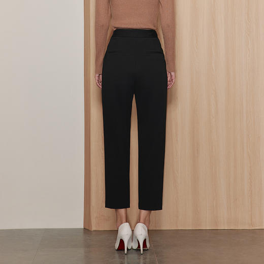 EITIE爱特爱秋季新款通勤显瘦显高百搭高腰裤子7105811 商品图4