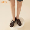 Safiya/索菲娅2023秋季新品英伦圆头粗跟百搭一脚蹬软底乐福鞋SF33112138 商品缩略图4