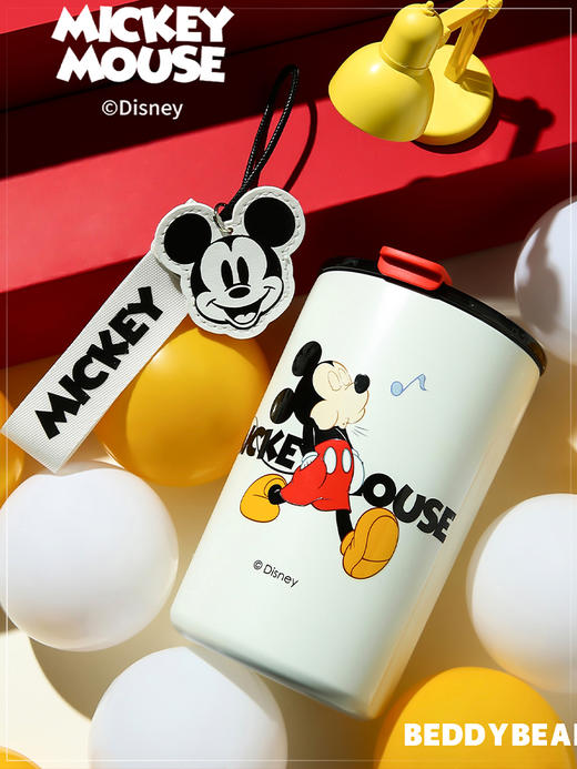 韩国BEDDYBEAR杯具熊咖啡保温杯吸管随手杯迪士尼米奇便携高颜值水杯430ml TT352-430-2 商品图4
