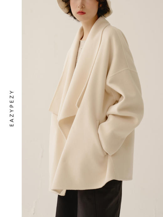 EAZYPEZY 2023AW 肯豆大翻领短大衣 商品图3