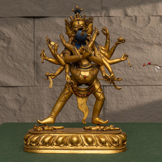 清 铜鎏金胜乐金刚 商品图4