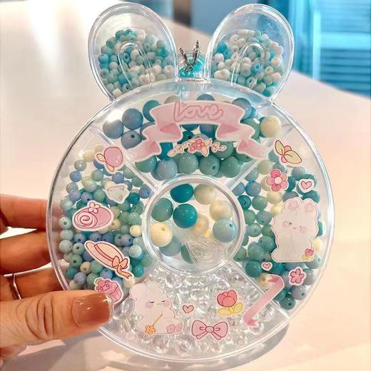【小卷毛】甜甜圈炫彩DIY礼盒，打造属于自己的小首饰✅培养动手创造力，提高审美时尚感 ✅环保塑料材质✅可爱糖果色系，热烈而缤纷✅附赠小兔子收纳盒，可以制作出3条项链➕3条手链。 商品图8