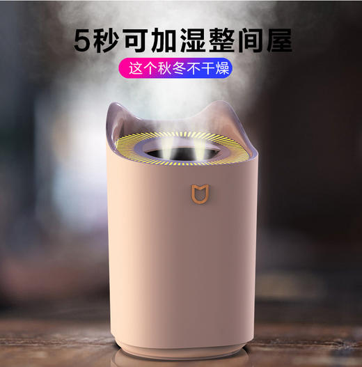 新款USB双喷口大容量加湿器，是室内独享舒适空气的伴侣。静音设计，不会打扰到您的工作和休息，给您一个优美的氛围，在枯燥乏味的办公室以及家中缓解身心疲惫，让您安享一份放松和舒适！ 商品图1