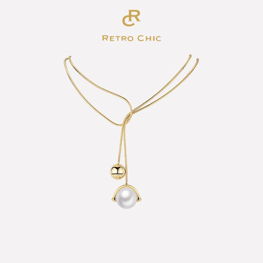 Retro Chic 意大利复古创意饰品  维多利亚圆月长链 商品图0
