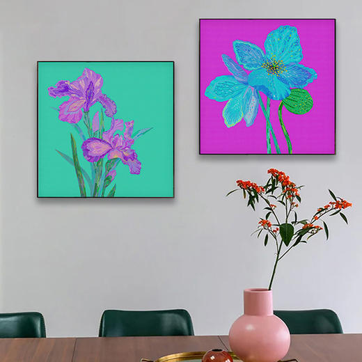 多喜爱高清数码布艺装饰画 现代艺术花卉挂画幻花系列cs 商品图3