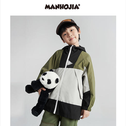 漫画家潮童装男童外套23年新款机能风户外防风防水衣儿童秋装 商品图0
