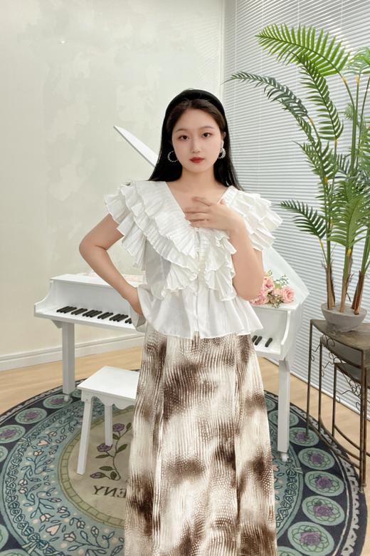 臣禾花染半身裙K222031657 商品图3