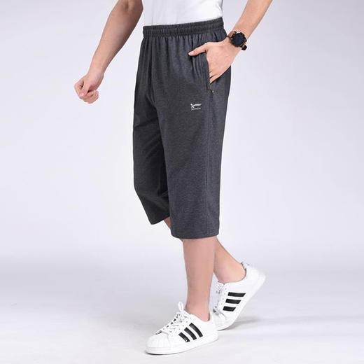 【夏季休闲！男士运动短裤】夏季休闲短裤，男士宽松工装裤，运动七分裤，男中老年男装，弹力直筒中裤，舒适宽松设计，让您自由活动！ 商品图5