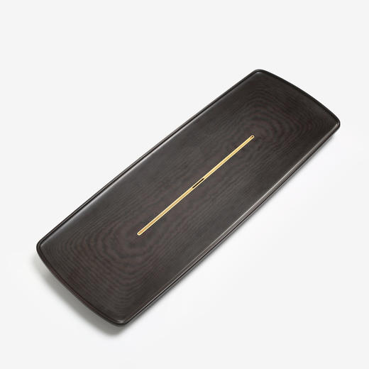 方舟/电木+黄铜 高端电木茶盘 轻奢现代整块家用简约排水泡茶茶海新中式茶具 商品图6