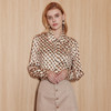 EITIE爱特爱秋季新款修身显瘦百搭印花衬衣上衣7109810 商品缩略图2