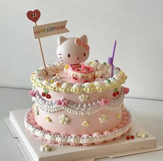 Kitty 韩系裱花蛋糕| 昔果 商品图1