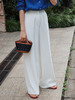 "翩若轻云" 松紧腰 高腰 阔腿西装裤 商品缩略图5