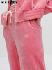 NEELLY纳俪商场同款运动休闲长裤秋季新款宽松慵懒时尚粉色卫裤女N23082H01130 商品缩略图2