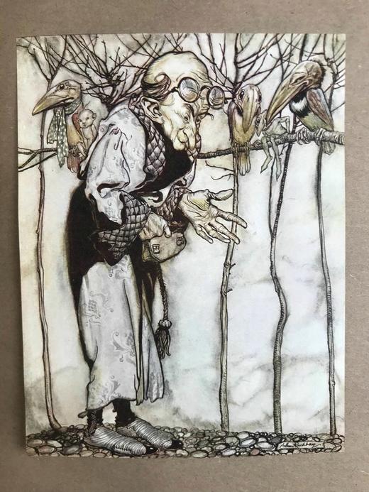 鬼才拉克姆限量签名本！1913年 拉克姆画集 44幅彩色手工贴图 漆布精装大16开 商品图11