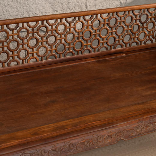 清 红木攒接十字海棠三围屏罗汉床 商品图2