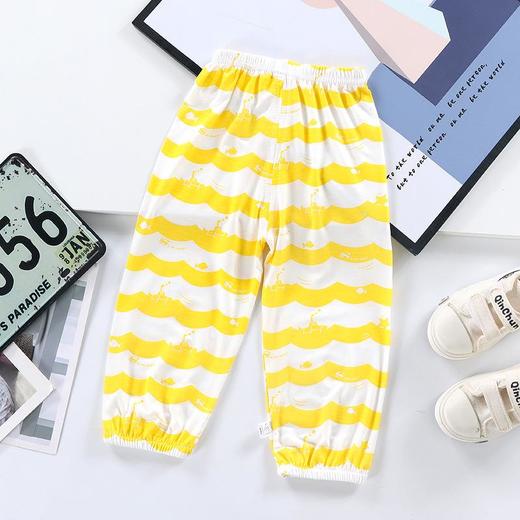 儿童防蚊裤夏季薄款透气纯色空调裤男童灯笼中小童长裤宝宝童裤 商品图3