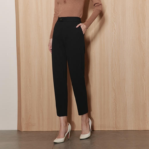 EITIE爱特爱秋季新款通勤显瘦显高百搭高腰裤子7105811 商品图3