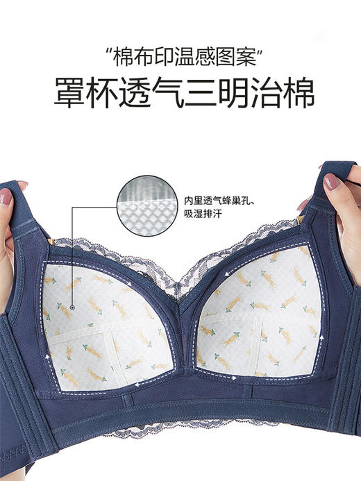 无钢托，大胸显小，收副乳秘密花园调整型文胸 商品图5