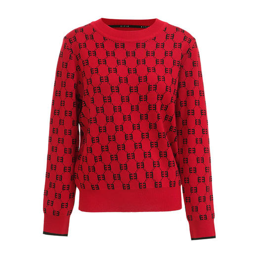 EITIE爱特爱秋季新款时尚修身显瘦套头打底针织衫7101809 商品图6