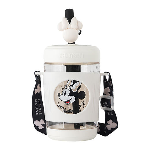 BEDDYBEAR杯具熊 冷萃吸管杯迪士尼黑白米奇联名水壶卡通水杯580ml LCB001-550 商品图4