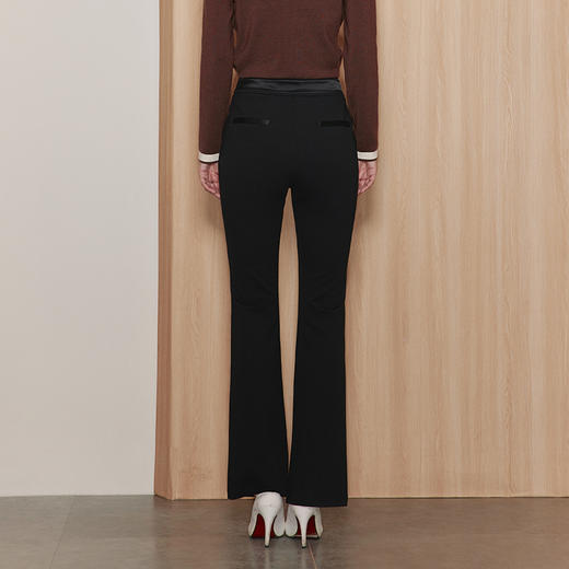 EITIE爱特爱秋季新款女裤时尚休闲修身显瘦高腰裤子7105812 商品图4