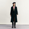 谜底戗驳领长风衣女2023秋新款复古时尚双排扣长款外套233ME1038 商品缩略图0